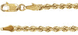 14K Yellow Gold 3 mm Rope 18" Chain

