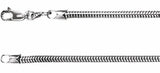 Sterling Silver 2.5 mm Snake 16" Chain