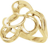 14K Yellow Freeform Ring