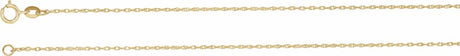 14K Yellow Gold-Filled 1 mm Rope 18" Chain