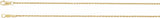 14K Yellow Gold 1 mm Diamond-Cut Rope 24" Chain