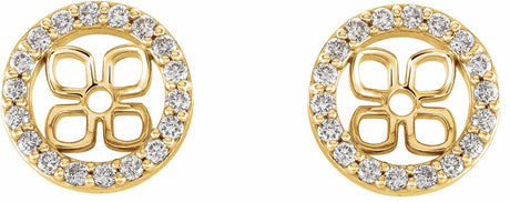 14K Yellow Gold 6 mm ID 1/6 CTW Lab-Grown Diamond Earring Jackets