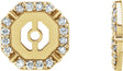 14K Yellow Gold 1/8 CTW Natural Diamond Earring Jackets