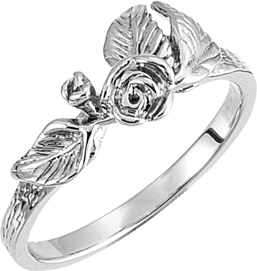 Sterling Silver Floral Ring