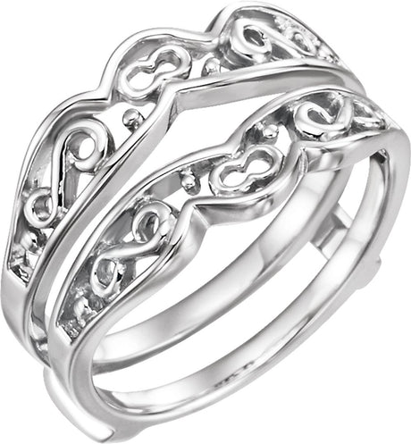 14K White  Ring Guard