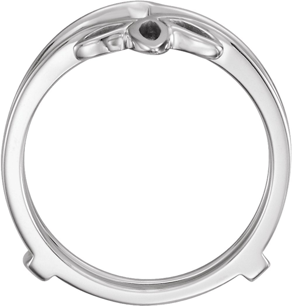 14K White Ring Guard