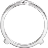 14K White Ring Guard