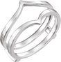 14K White Ring Guard