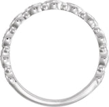 14K White Gold 1/8 CTW Natural Diamond Stackable Ring