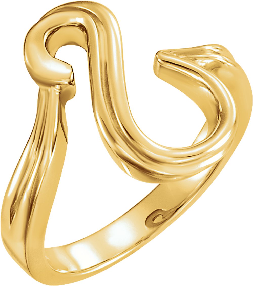 14K Yellow Freeform Ring