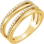 14K Yellow 1/4 CTW Natural Diamond Ring