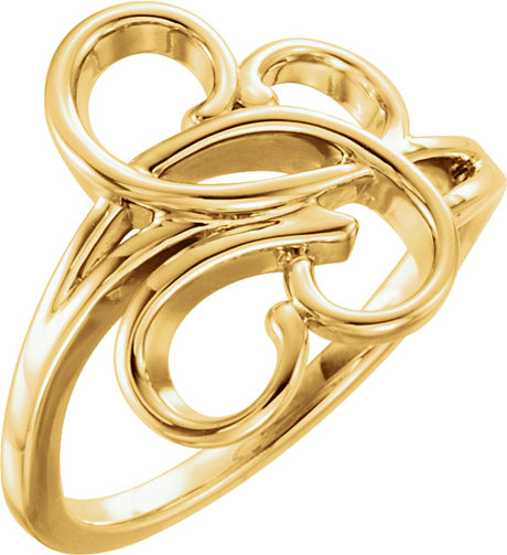 14K Yellow Freeform Ring