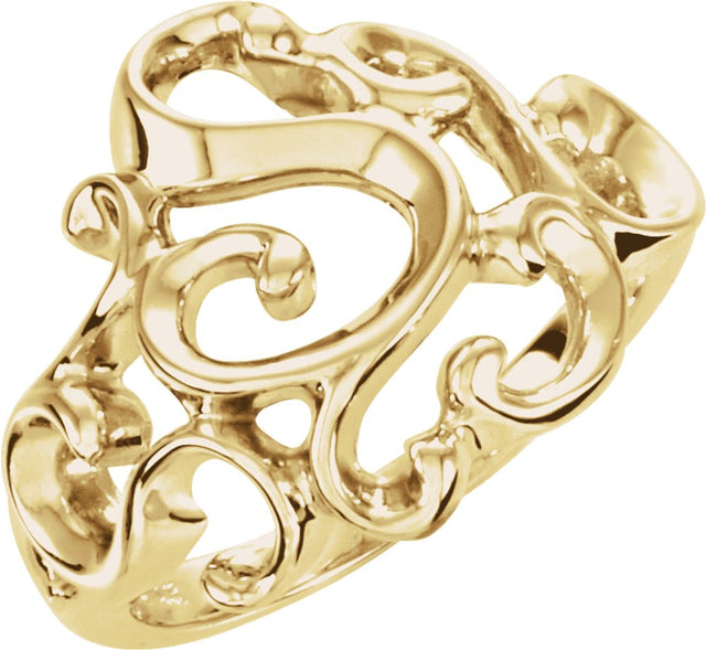 14K Yellow Freeform Ring