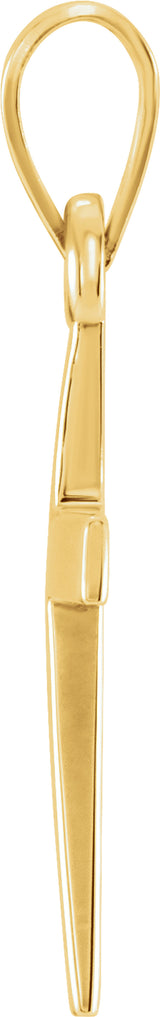 14K Yellow Gold Cross Pendant