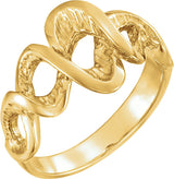 14K Yellow Freeform Ring