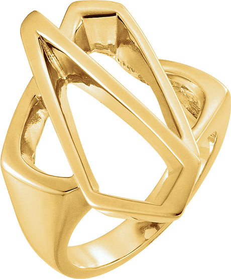 14K Yellow Freeform Ring 