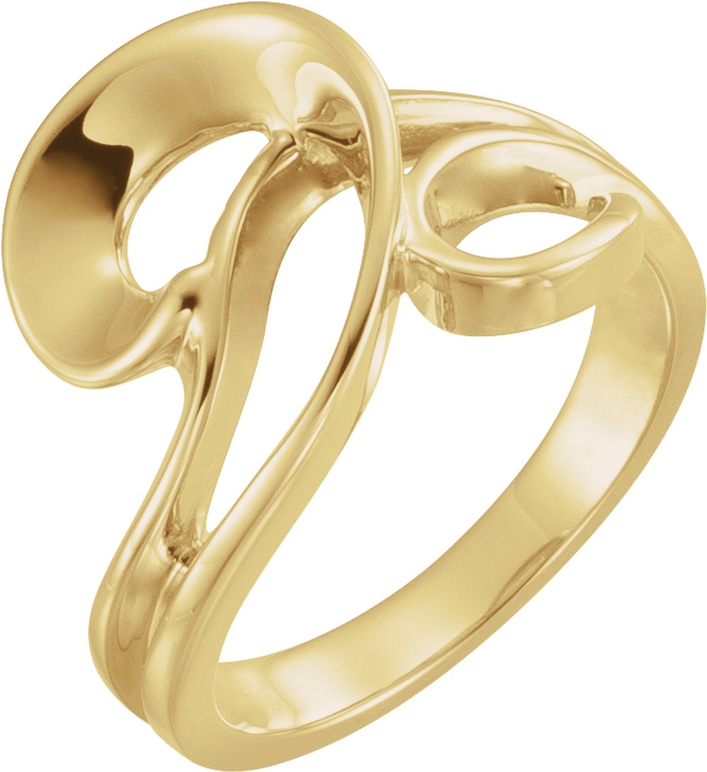 14K Yellow Freeform Ring