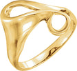 14K Yellow Freeform Ring