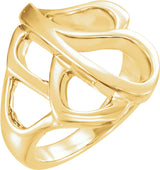 14K Yellow Freeform Ring