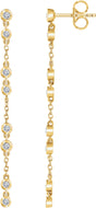 14K Yellow Gold 1/3 CTW Natural Diamond Chain Earrings