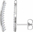 14K White Gold 1/3 CTW Natural Diamond Ear Climbers