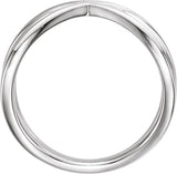 14K White Negative-Space Ring