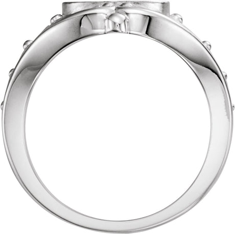 Sterling Silver 10x8 mm Oval Signet Ring