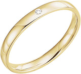 14K Yellow 1.5 mm Solitaire Band Mounting Size 7