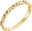 14K Yellow .04 CTW Natural Diamond Stackable Ring