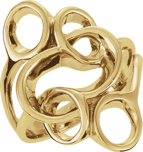 14K Yellow Freeform Ring