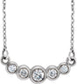 14K White 1/6 CTW Natural Diamond 16-18" Necklace