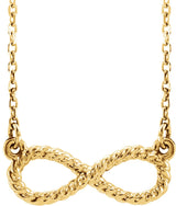 14K Yellow Rope Infinity-Inspired 18" Necklace