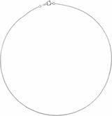 Sterling Silver 1 mm Cable 16" Chain