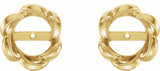 14K Yellow 7mm ID Earring Jackets