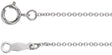 Sterling Silver 1 mm Cable 20" Chain