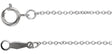 Sterling Silver 1 mm Adjustable Cable 16-18"  Chain 