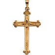 14K Yellow 27.5x16 mm Cross Pendant