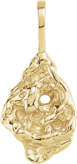 14K Yellow Nugget Pendant