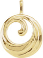 14K Yellow Circle Pendant