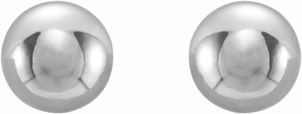 Stainless Steel 4 mm Ball Stud Piercing Earrings