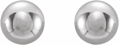 Stainless Steel 4 mm Ball Stud Piercing Earrings