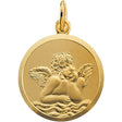 14K Yellow 16 mm Angel Medal