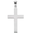 Sterling Silver 36.8x17.7 mm Cross Pendant