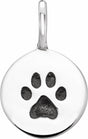 Sterling Silver Paw Print Charm/Pendant