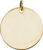 14K Yellow Gold Be Posh® Engravable Disc Pendant