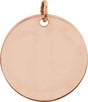 14K Rose Gold Be Posh® Engravable Disc Pendant