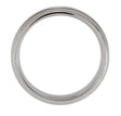 Titanium 8 mm Half Round Grooved Satin Band Size 8.5