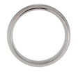 Titanium 8 mm Grooved Inlay Half Round Band Size 8.5