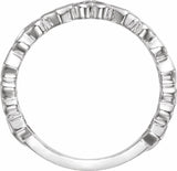 14K White Gold Heart Ring