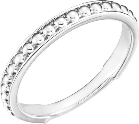 Sterling Silver Stackable Bead Ring